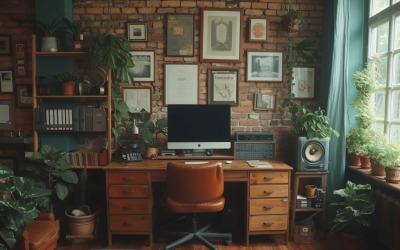 Minimalist Design with Desk &amp;amp; Frame 328