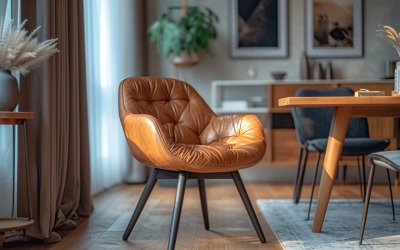Minimalistisk design med skrivbord och ram 342