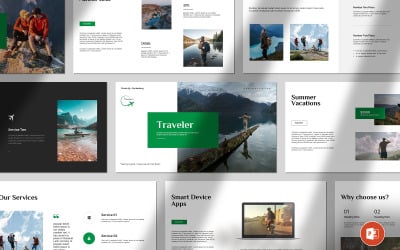 Modèle de présentation PowerPoint pour les voyageurs