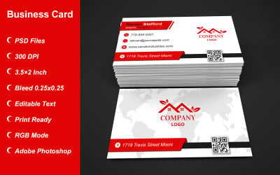 Visiting Card Template with Customizable Designs - 377