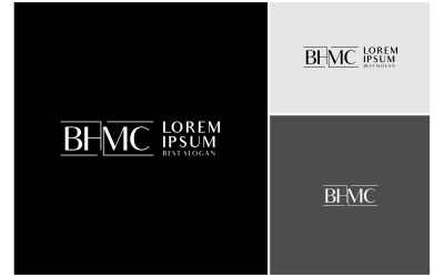 Betű BHMC luxus monogram logó