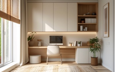 Minimalist Design with Desk &amp;amp; Frame 384