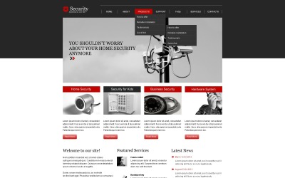Responsywny szablon strony www #44001 na temat: bezpieczeństwo