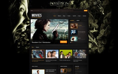 Szablon Internetowej Bazy Danych Filmów dla Drupala