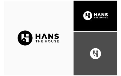 Bokstaven H Home House Bostadslogotyp