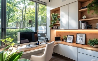 Home Workstation Table Chai Desk and Frame Home Book Closet 399