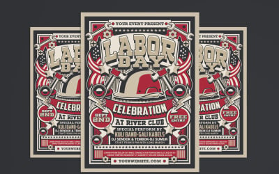 Labor Day Party Flyer Template