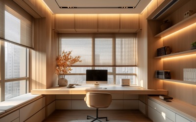 Minimalist Design with Desk &amp;amp; Frame 428