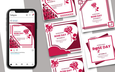 Rose Day Instagram Post Template