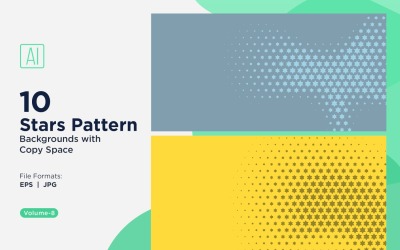 Dynamisches Sternenmuster-Hintergrundset 08