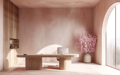 vardagsrumsväxter Vas och ram på rosa vägg solljus 509