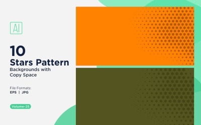 Conjunto de fundo com padrão de estrela dinâmica 25
