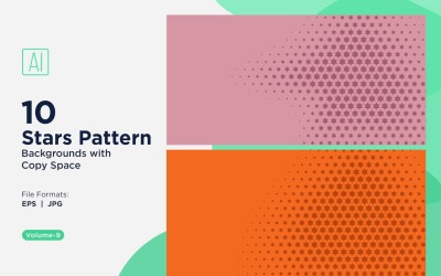 Dynamic Star Pattern Background Set 09