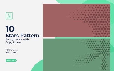Dynamic Star Pattern Background Set 39
