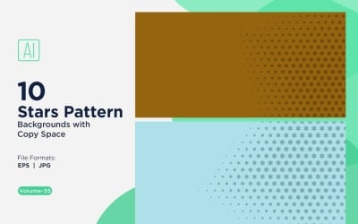 Dynamic Star Pattern Background Set 55