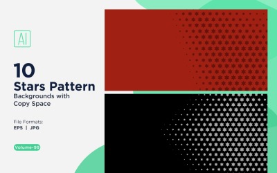 Dynamic Star Pattern Background Set 99