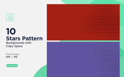 Dynamisches Sternenmuster-Hintergrundset 54