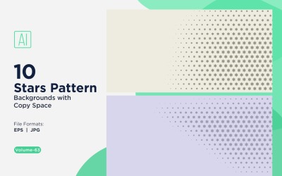 Dynamisches Sternenmuster-Hintergrundset 63