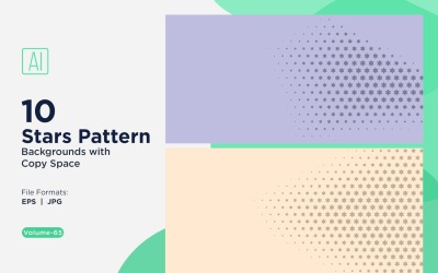 Dynamisches Sternenmuster-Hintergrundset 65