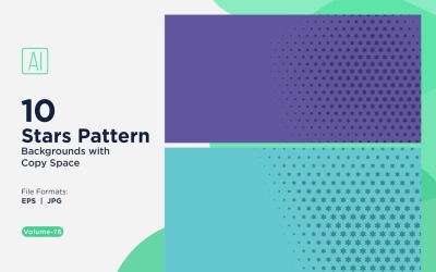 Dynamisches Sternenmuster-Hintergrundset 76