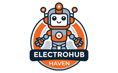 Elektronik Çevrimiçi Mağaza Logo Şablonu