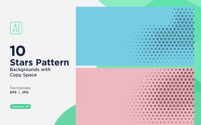 Set di sfondi dinamici con motivo a stelle 27