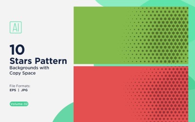 Set di sfondi dinamici con motivo a stelle 32