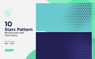 Set di sfondi dinamici con motivo a stelle 82