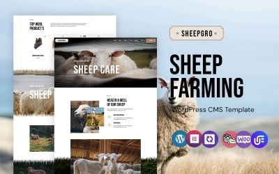 Sheepgro - Fåruppfödning och kläder WordPress Elementor-tema