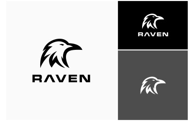 Logo Raven Crow Corvus Head