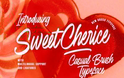 Sweet Cherice casual brush typeface