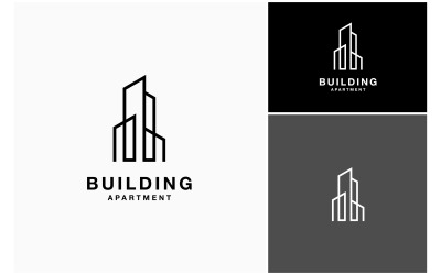 Архитектура здания квартиры логотип