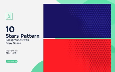 Conjunto de fundo com padrão de estrela dinâmica 180