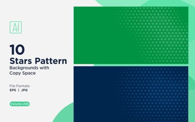Conjunto de fundo com padrão de estrela dinâmica 208