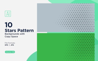 Dynamic Star Pattern Background Set 138