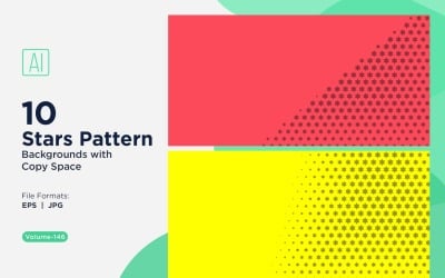 Dynamic Star Pattern Background Set 146