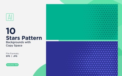 Dynamisches Sternenmuster-Hintergrundset 184