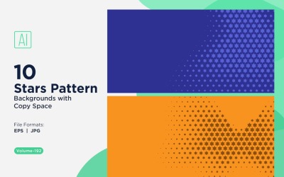 Dynamic Star Pattern Background Set 192