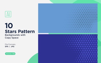 Dynamische sterpatroonachtergrondset 199