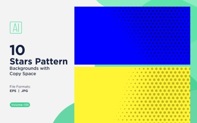 Dynamisches Sternenmuster-Hintergrundset 135