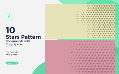 Dynamisches Sternenmuster-Hintergrundset 140