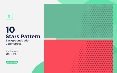 Dynamisches Sternenmuster-Hintergrundset 142