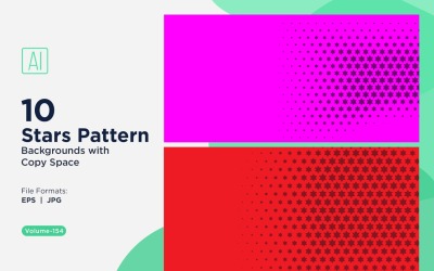 Dynamisches Sternenmuster-Hintergrundset 154