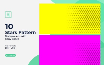 Dynamisches Sternenmuster-Hintergrundset 160