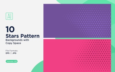 Set di sfondi dinamici con motivo a stelle 145