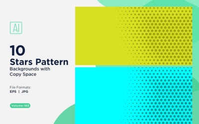 Set di sfondi dinamici con motivo a stelle 189