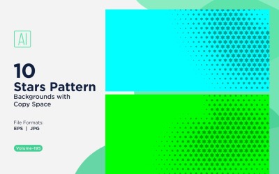 Set di sfondi dinamici con motivo a stelle 195