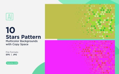 Sfondo con motivo a stelle multicolore 228