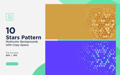 Sfondo con motivo a stelle multicolore 234