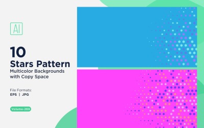 Sfondo con motivo a stelle multicolore 269